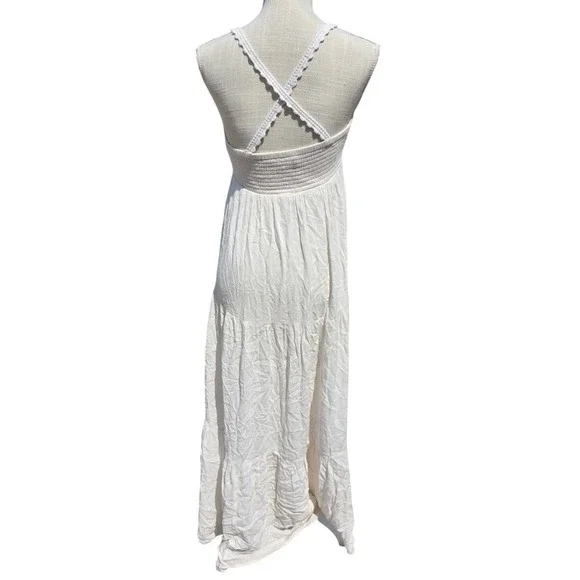 cotton candy sheer maxi dress Clarita Sheer Ruched Maxi Dress Embellished Blue